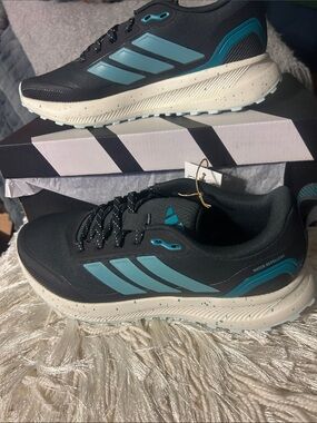 adidas Black & Teal Trail Running Sneakers